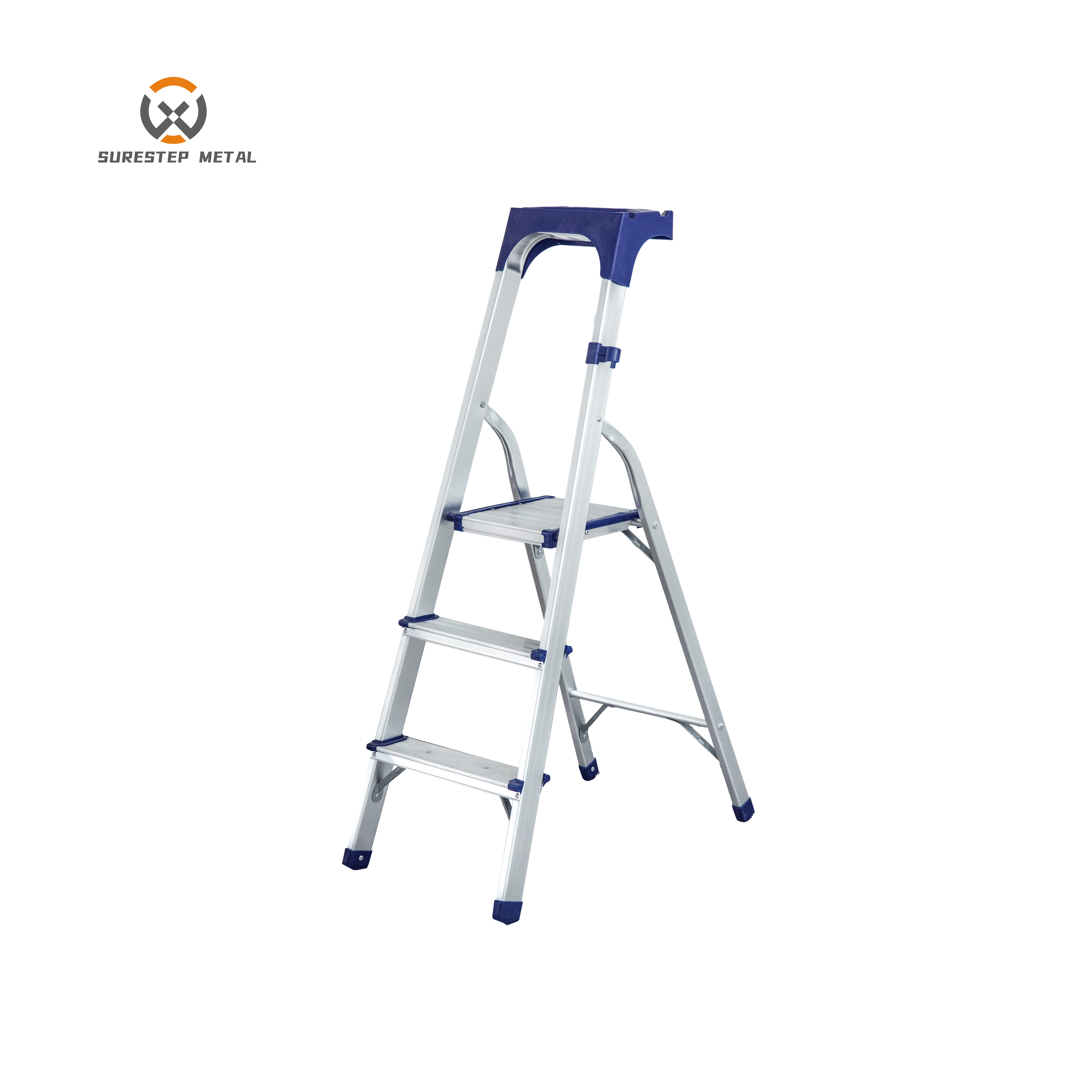 EN131 Two to Four Step 3 Step Foldable Ladder For Sale