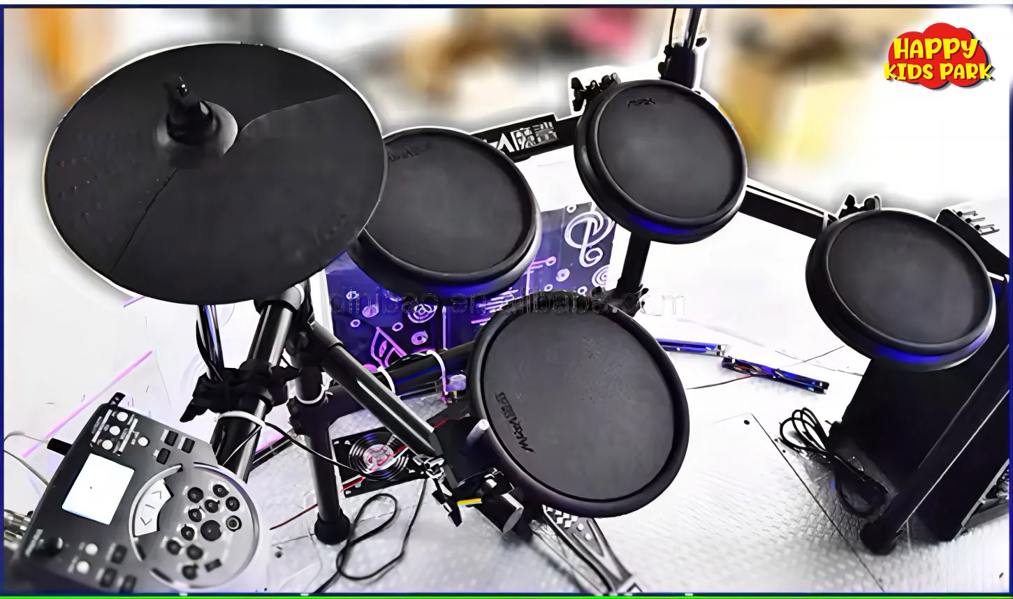 Indoor 32-Inch Super Electronic Jazz Drums for Shopping Malls Adventure Parks Playgrou