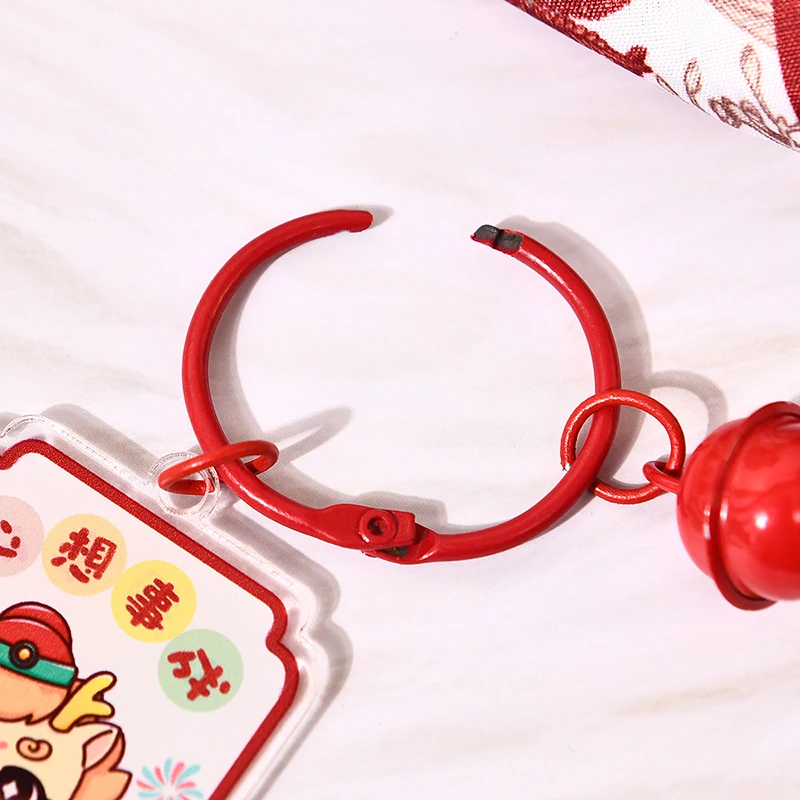 Wholesale Custom Printed Acrylic Dragon Keychain Double Side UV Printing Cute Plastic Keychain for Promotional Gift