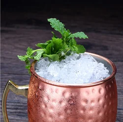 Wholesale Moscow Mule Copper Mug Sublimation Copper Plated Stainless Steel Mug Engraved Beer Drinking Mug for Bar Tools