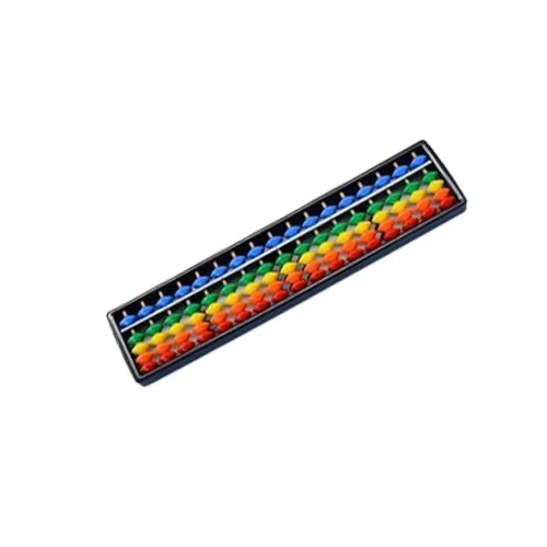2022 New Arrivals Plastic Soroban 17 Rows Beads Rods Wooden Rainbow Abacus
