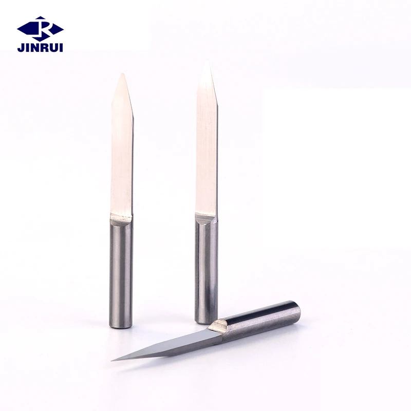 JR Engraving CNC Bits 3.175mm Tungsten Carbide Engraving Milling Cutters Lathe Tools