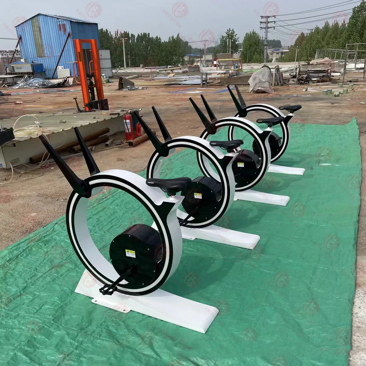 Event hire equipment attract popularity riding self-generating electricity metal circle for sale