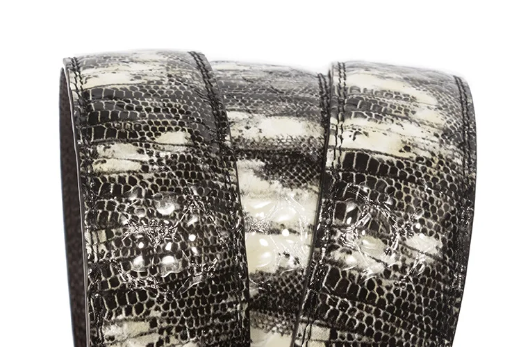 Custom Design Ratchet Camouflage Genuine Letter Real Digital Screen Print Leather Belt Strap Multi Color