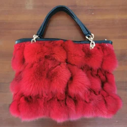 2019 New Luxury wholesale Ladies Fur Fox Fur Bags