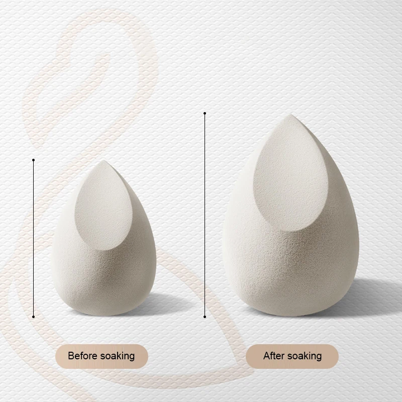 oem custom beauty cosmetic makeup powder makeup sponge with packaging
