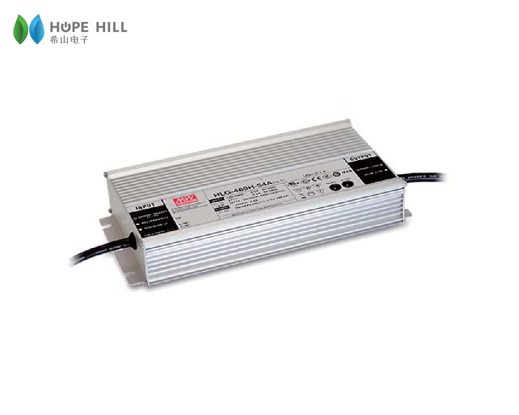 Оригинальный бренд MEAN WELL представляет HLG-480H-24 480W 24V постоянное напряжение + светодиодный драйвер постоянного тока импульсный источник питания светодиодного табло