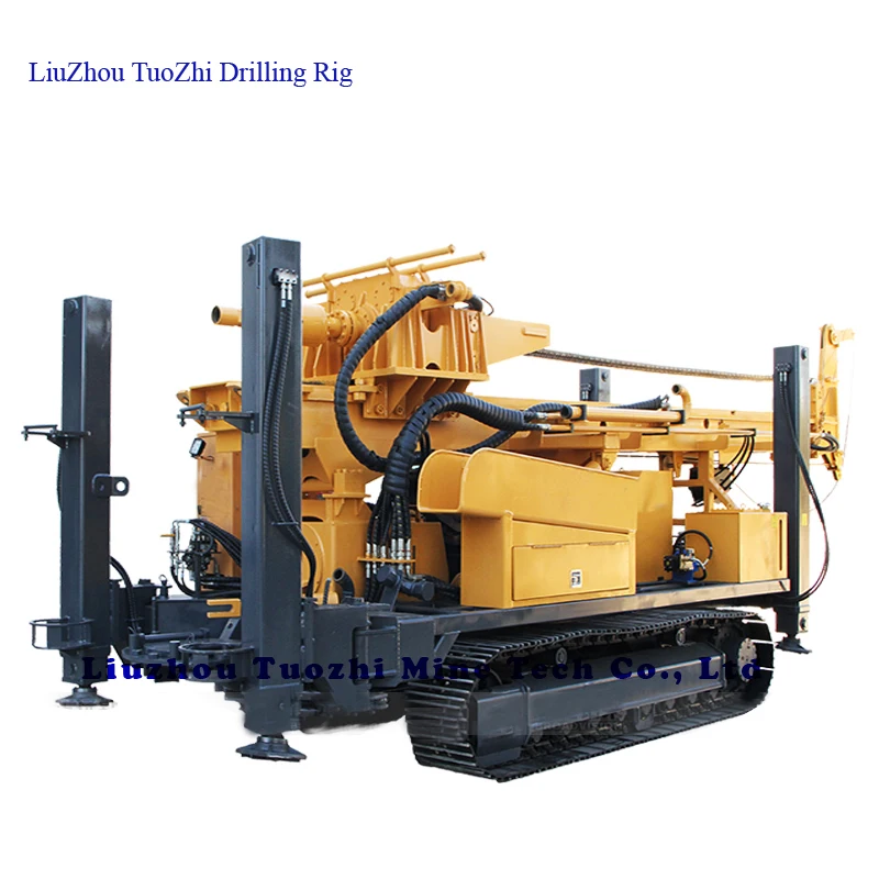 Compressor Drilling 1500m Depth Top Drive Water Well Drilling Rig
