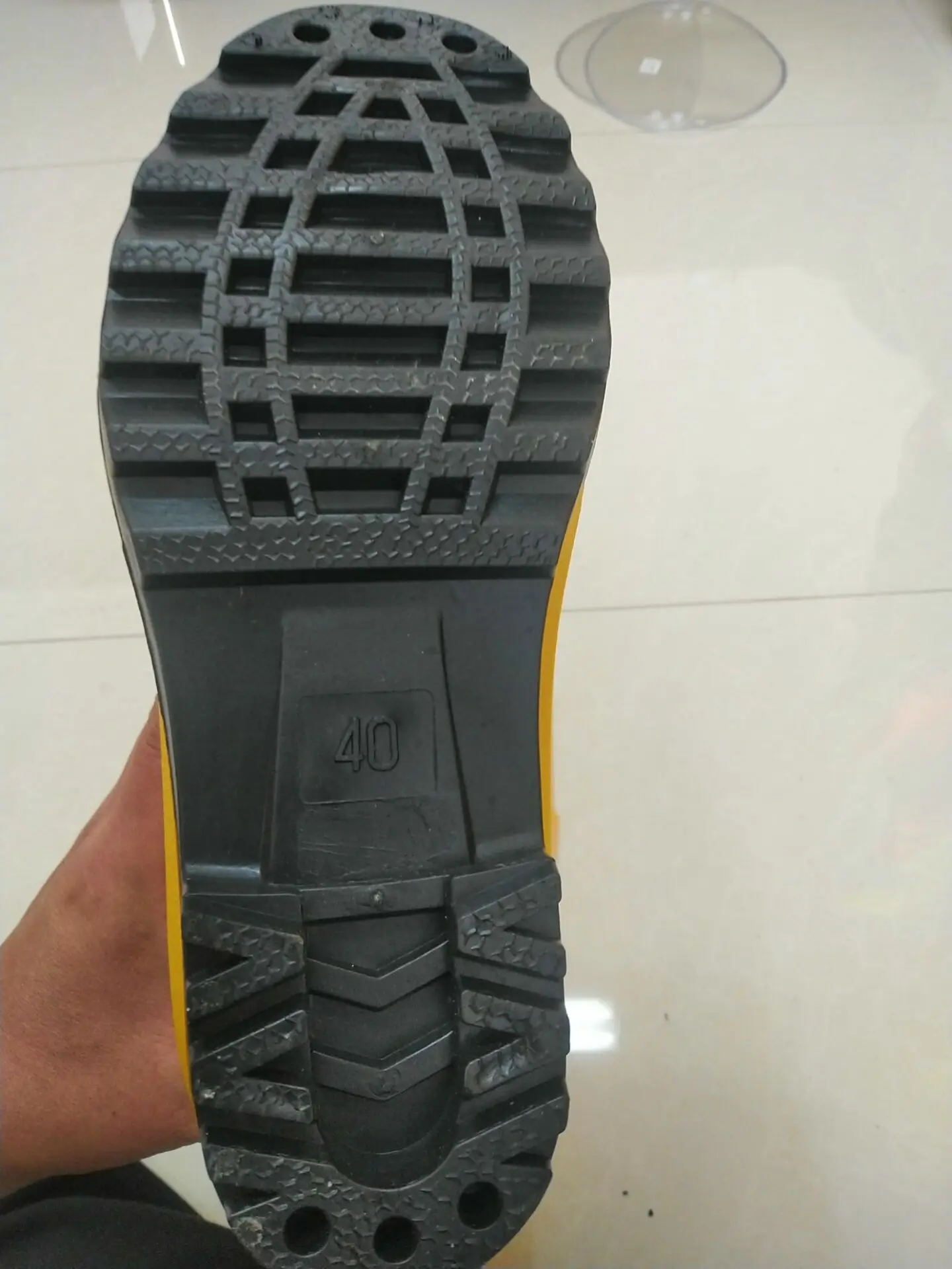 cheaper price  wholesale  shiny surface yellow waterproof 100%PVC men work steel toecap steel plate  safety rain boots