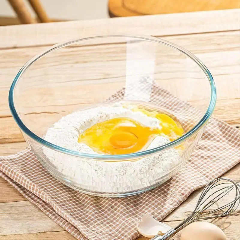 New Sizes Of Glass Basins And Basins Household Transparent Glass Bowls Durable And Thick High Borosilicate Glass