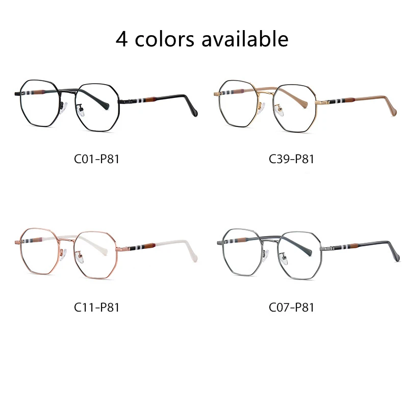 High End Quality Eyewear Women Men Anti Blue Light Prescription Optical Eyeglass Frames