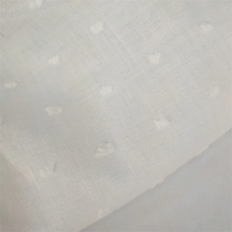 2022 Popular African Cotton Designer Leno Swiss Dot PFD Fabric