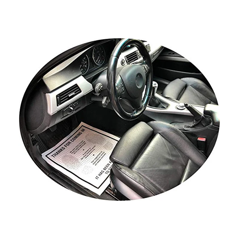 Disposable White Paper Car Floor Mats Plastic Floor Mat