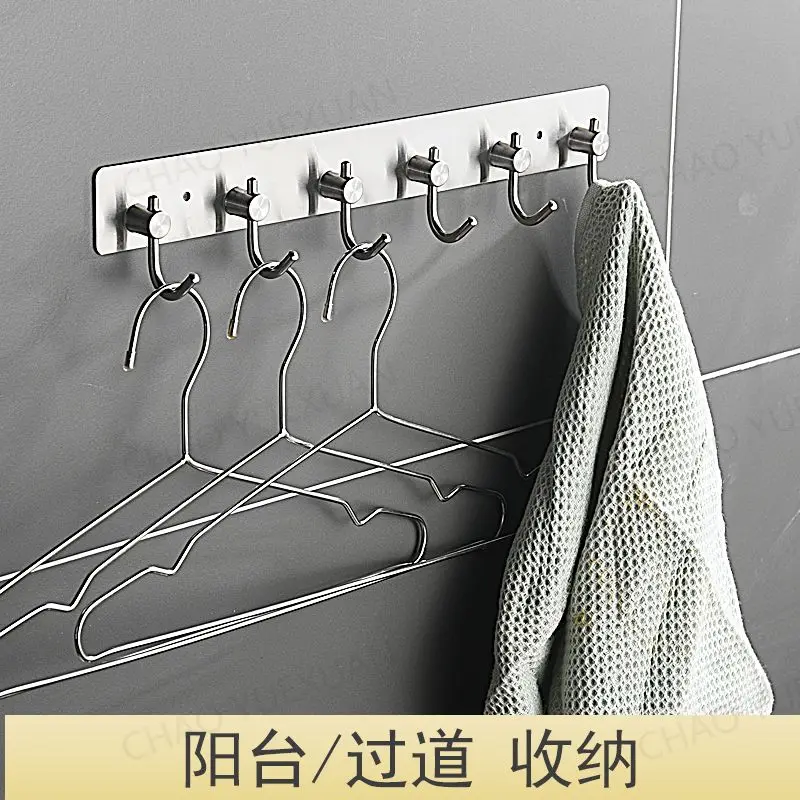 Waterproof Hooks Hanger Wall-mounted Hanging Hook Stainless Steel Hook For Bathroom Kitchen Hotel