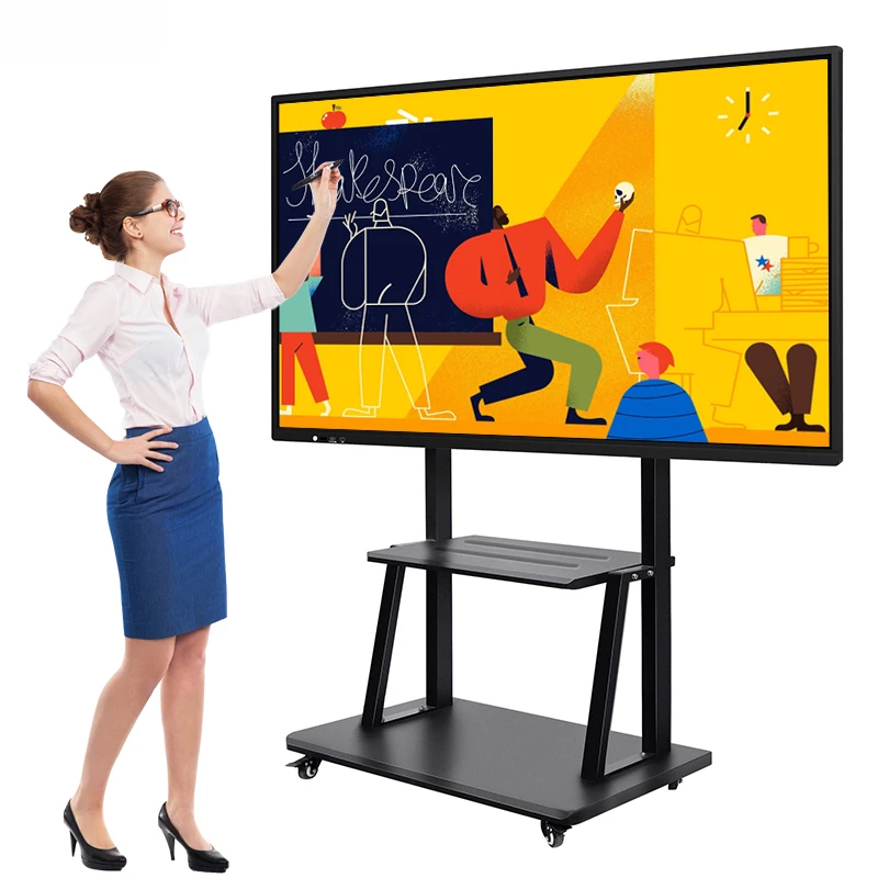 55/65/75/86/98/110 Inch LCD Panel Interactive Whiteboard Touch Screen Smart Whiteboard Interactive Display Digital Blackboard