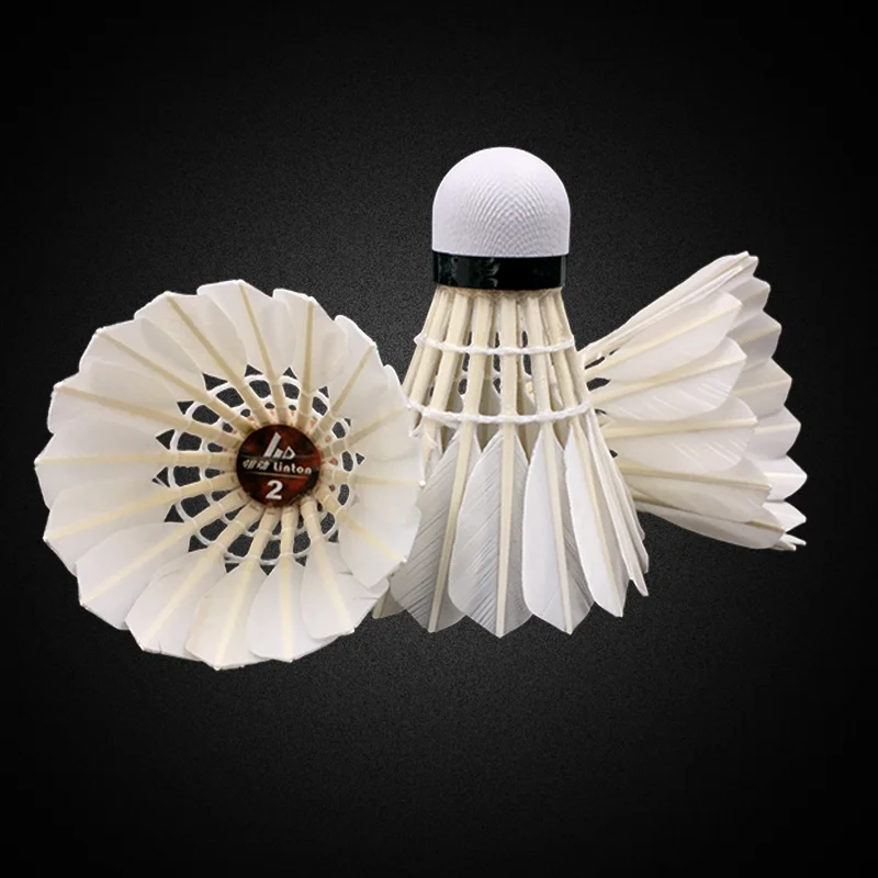 Best price hot sale high quality duck feather custom logo badminton shuttlecock tourney 2