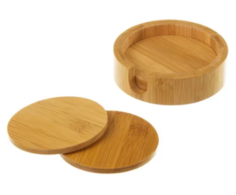 Wholesale Bulk Custom round Soft Wood Drink Blank MDF Cork Coaster for Cabinets Dressers and Wardrobes with Knob Usage
