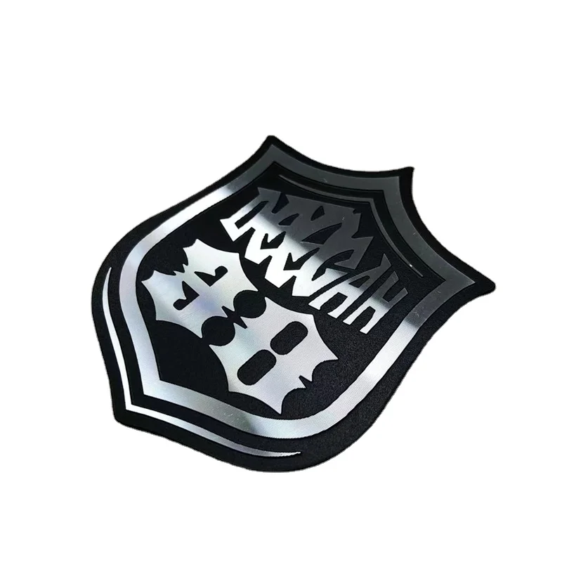 Custom 3D Logo Sandblasting Diamond-cutting Nameplates Metal Plates with Permanent Adhesive for Vehicles Emblem