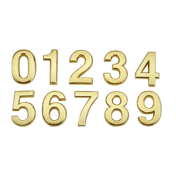 Customized plastic Adhesive house Numbers door Letter Sign Numerals