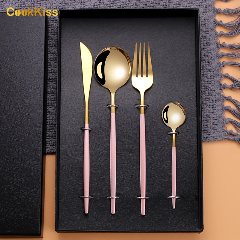 Португальские высококачественные многоразовые зеркальные полировочные столовые приборы с длинной ручкой ложки вилки ножи набор столовых приборов из нержавеющей стали