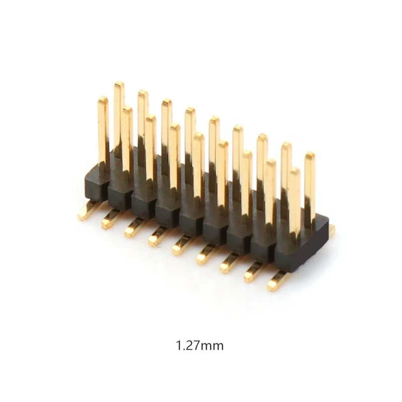 1.27 Pin Headers Male Dual Rows SMT Type 2-40Pins Pitch 1.27mm pin header connector