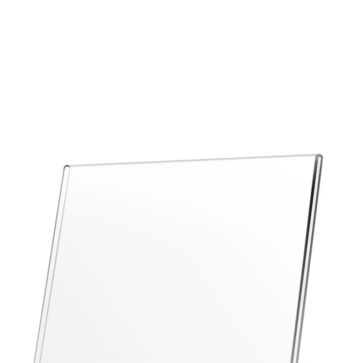 Clear Acrylic Display Rack Stand Plastic Table Menu Sign Holder