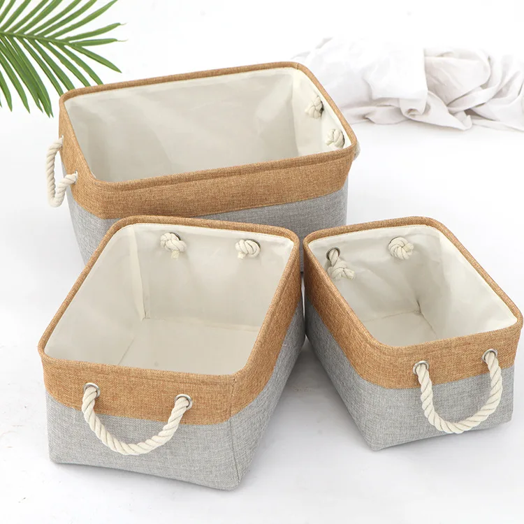 Foldable Storage Bins Baskets with Handles for Bedroom Organizer Clothes Socks Blankets Toy Books and Other Sundries