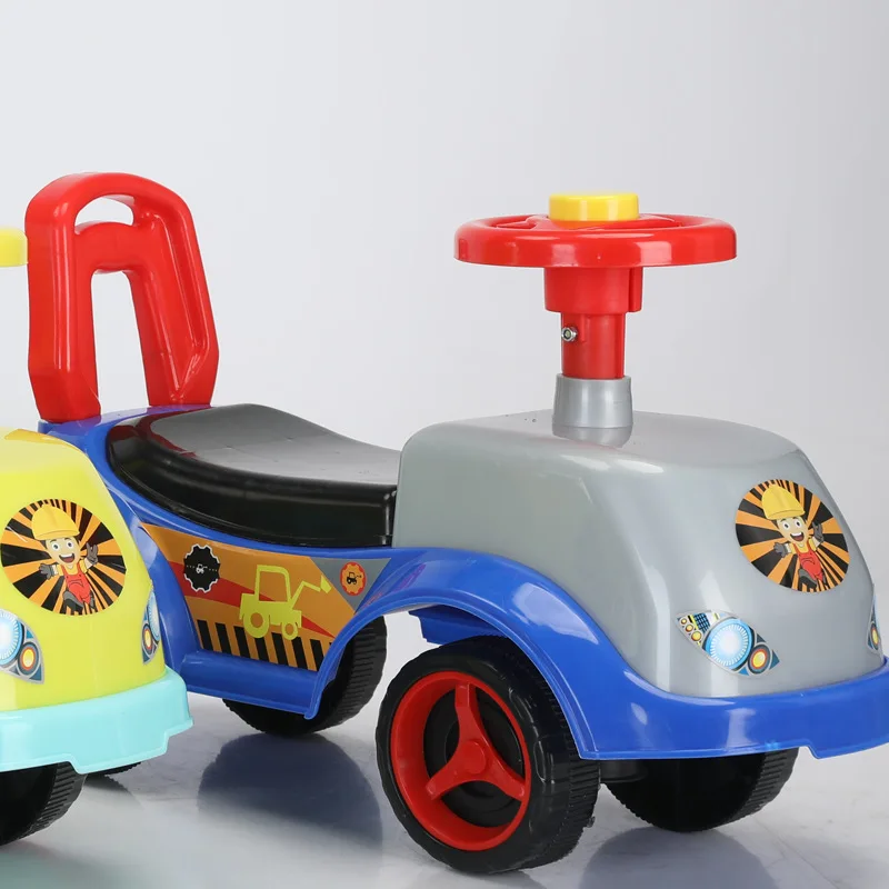 Cheap oem Kids Push Car Plastic Ride On Baby Toy Car with light and music/Baby Swing Car 4 wheel bike for baby