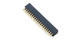 Hot selling 1.27mm pitch 40pin H4.3 dual row 180 degree straight socket female header connector