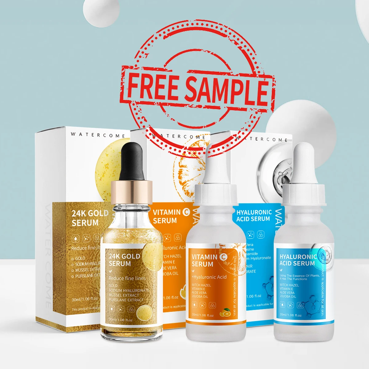 OEM Skin Care Whitening Face Serum Remove Dark Circles Fade Freckles Spots Melanin Anti Aging Vitamin CSerum