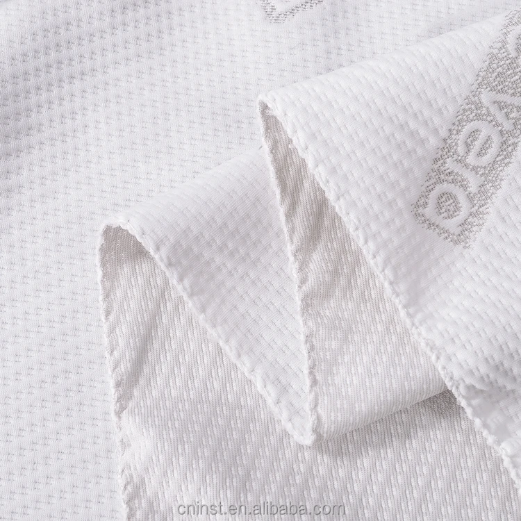 Wholesale Fabric China 30% Aloe Vera 70% Dty 180gsm White Knitted Mattress Top Fabric