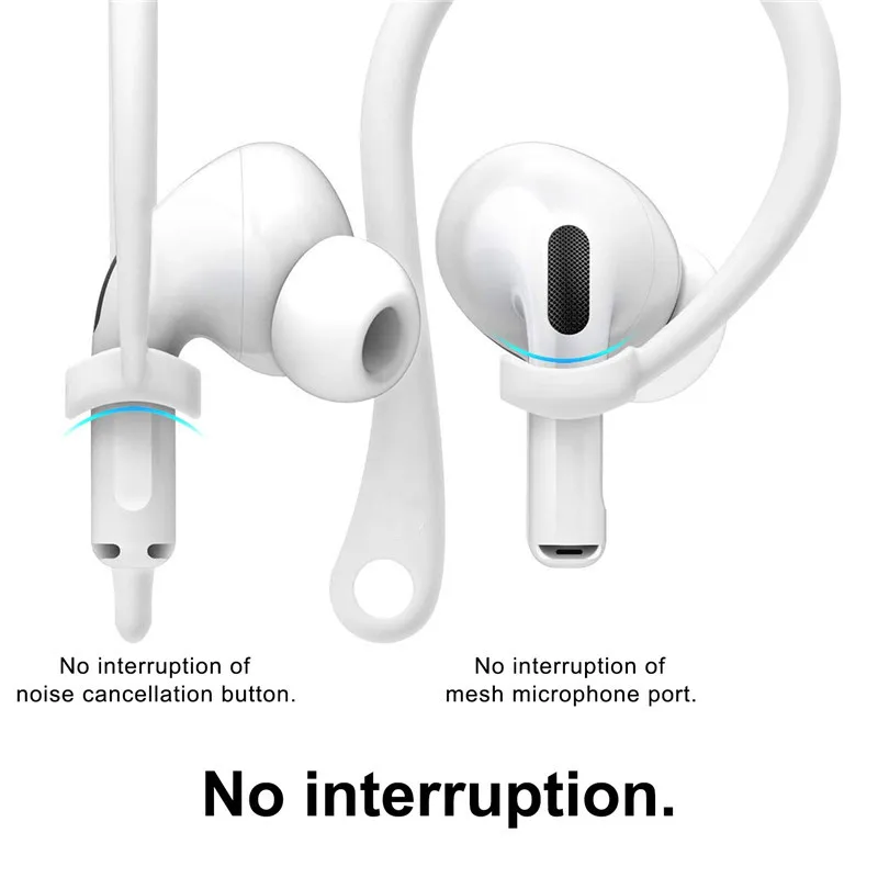  Air Pods ушные крючки для Apple AirPods Pro наушники-вкладыши с защитой от потери насадки спорта бега пробежек езды на велосипеде тренажерного зала Анти-потерянные