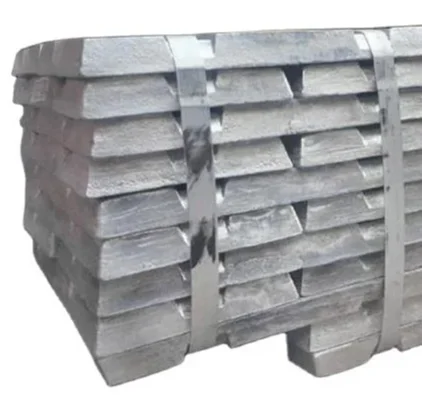 Hot Sale Metal Zinc Ingot Lumps High Density 99.99% 99.999% Zinc Ingot