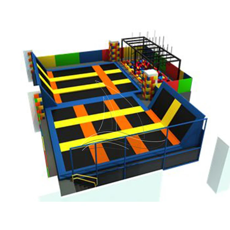 Professional customized colorful customized trampoline park indoor playground for kids and adults for sale