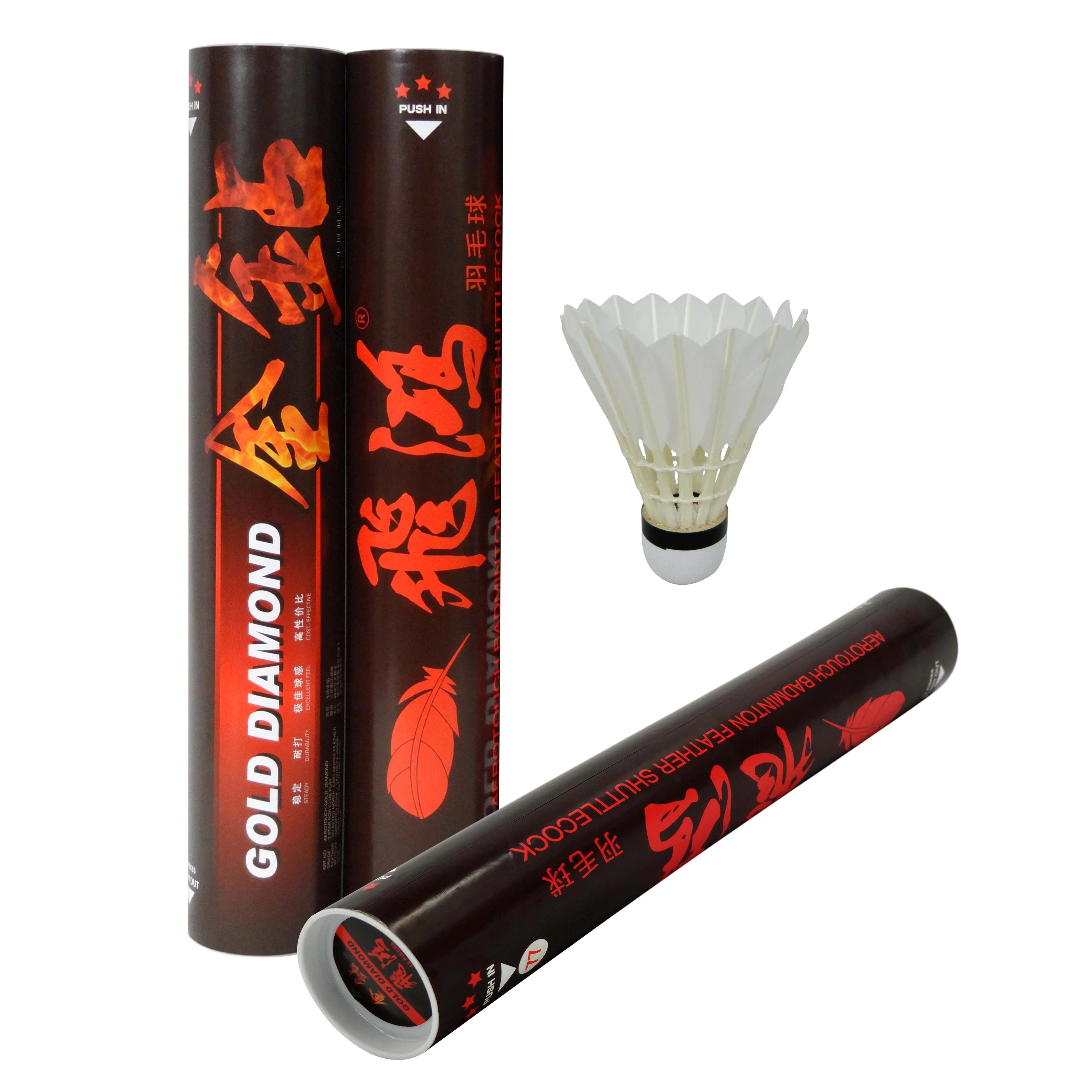 Good quality goose feather shuttlecocks for Player grader SPEED 76