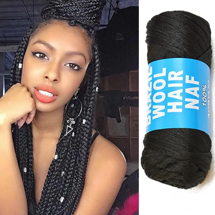 
100% Acrylic Wholesale suppliers ENbeauty african hair twists 70g brazil wool hair for braiding 