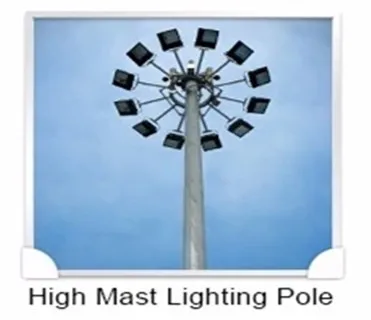 16m 18m 20m 25m 35m high mast lighting steel pole
