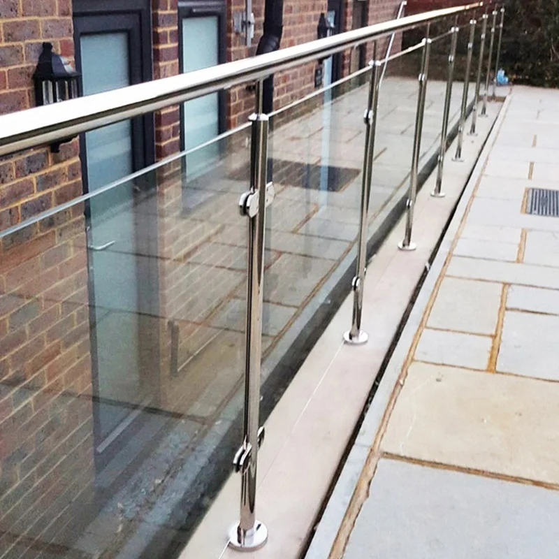 Frameless Stainless Steel Balustrade Glass Railing Pool Glass Fence