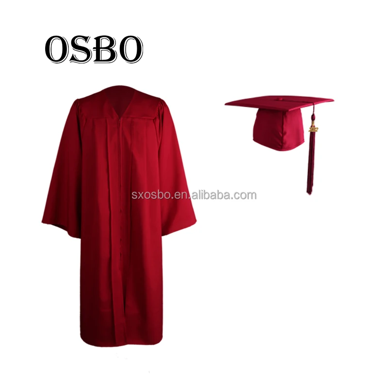 2023  wholesale cheap purple  high school  academic graduation gown and cap for graduation ceremony