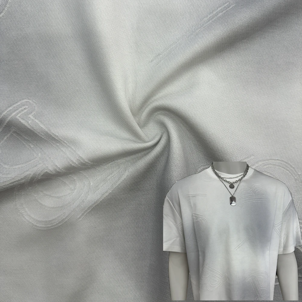 New Arrival 210gsm Burnout Cotton Nylon Fabric 85% Cotton 15% Nylon Breathable Single Jersey Cotton T Shirt Fabric Wholesale