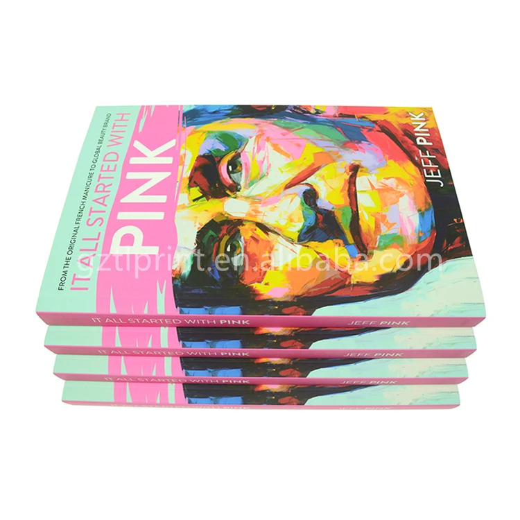 Fast Delivery Softcover Perfect Bound Book Printing Spot UV Paper Back Novel Printing