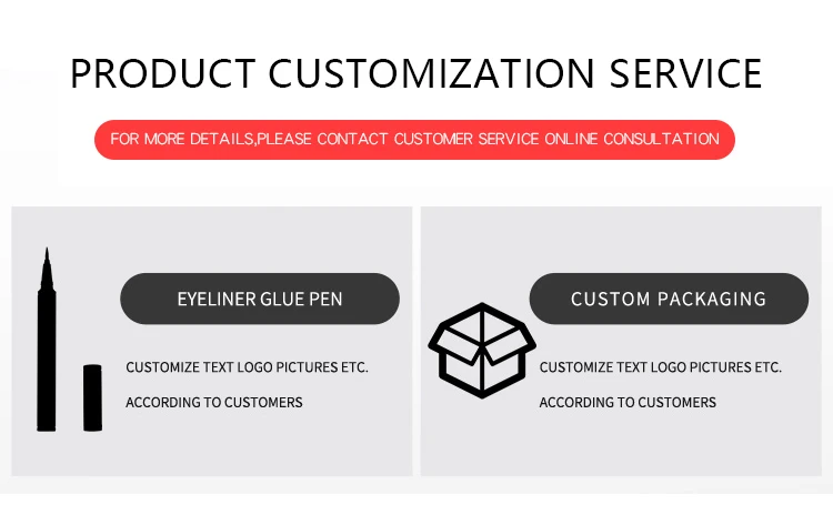 New Design 2 In 1 Private Label Custom Logo Colored Waterproof Glitter Liquid Black Lashglue Glue Pen Eyeliner For Makeup