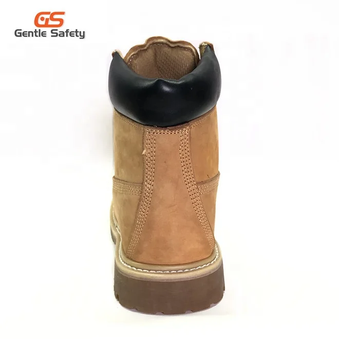 High Quality Working Nubuck Leather Goodyear Safety Boots