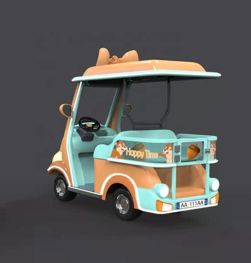 2 seats self-driving electric car with goods enclosure