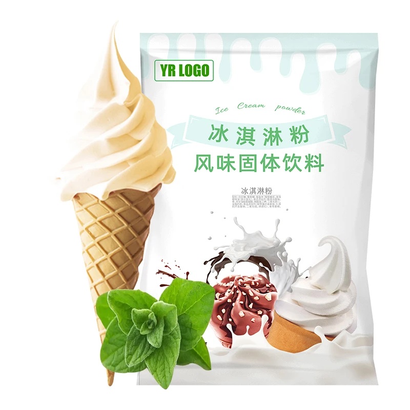 Vanilla Ice-Cream-Powder Halal Soft Serve Ice Cream Powder Bulk Ice Cream Mix McDonald Soft Serve Style