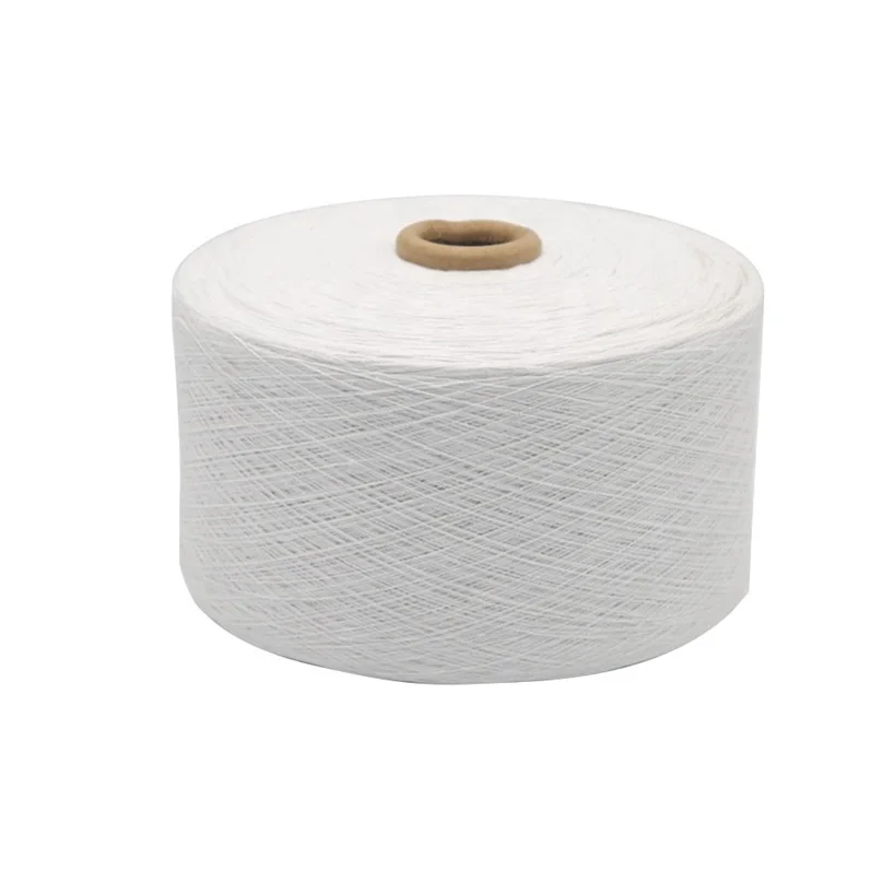 Low Price manufacturer natural white polyester cotton blended yarn