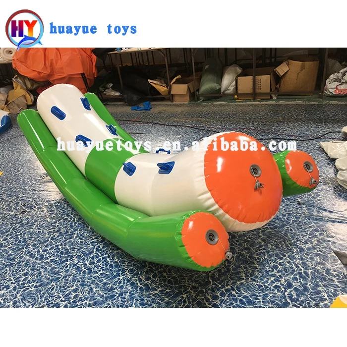 Надувные аквапарк Плавающие водяные двойные качели rodeo aqua water totter