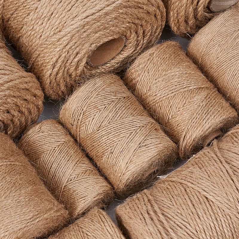 1mm-30mm Jute rope thick and thin hemp rope bundled decorations handmade rope for diy