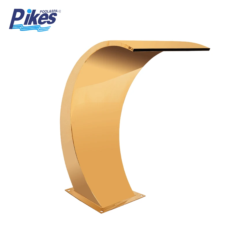 Factory Wholesale Stainless Steel cascade waterfall for swimming pool and garden with base or without