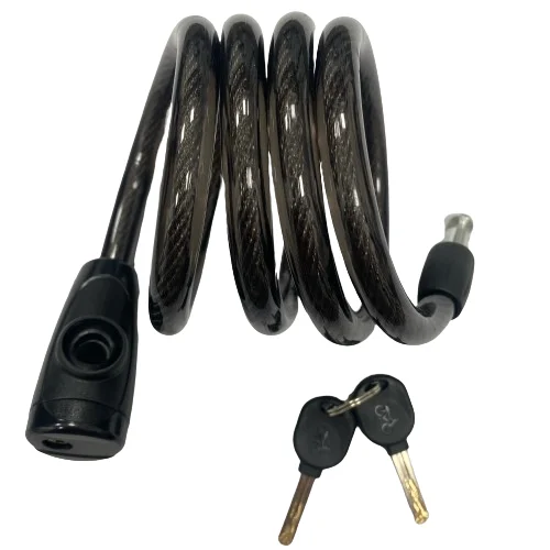 SENDE Slotted Housing Straight Bracket Bicycle Cable Lock, Bicycle Keyed Security Anti-theft Lock Motorcycle, E-bike Accessories